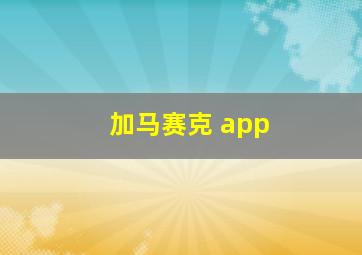 加马赛克 app